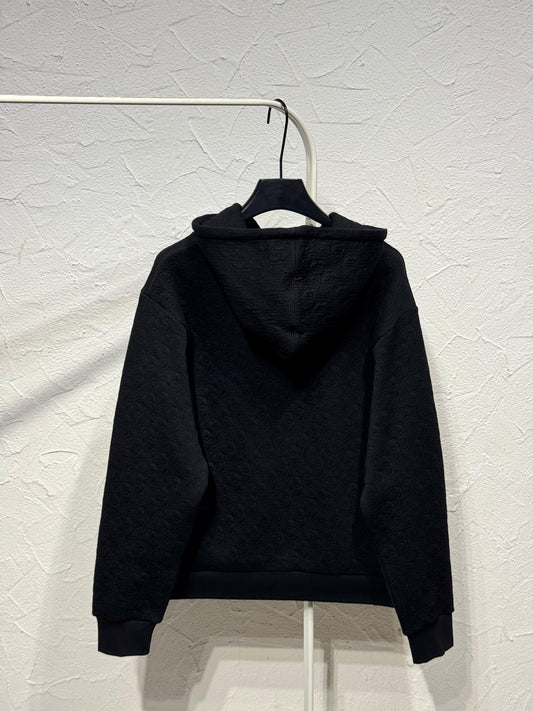 Dior Hoodie - Black Monogram