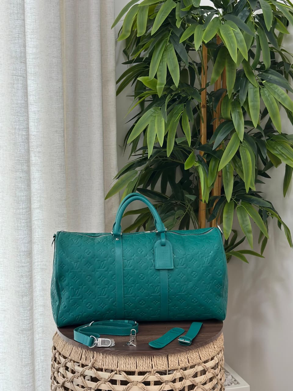 Louis Vuitton Duffel Bag - Green Embossed