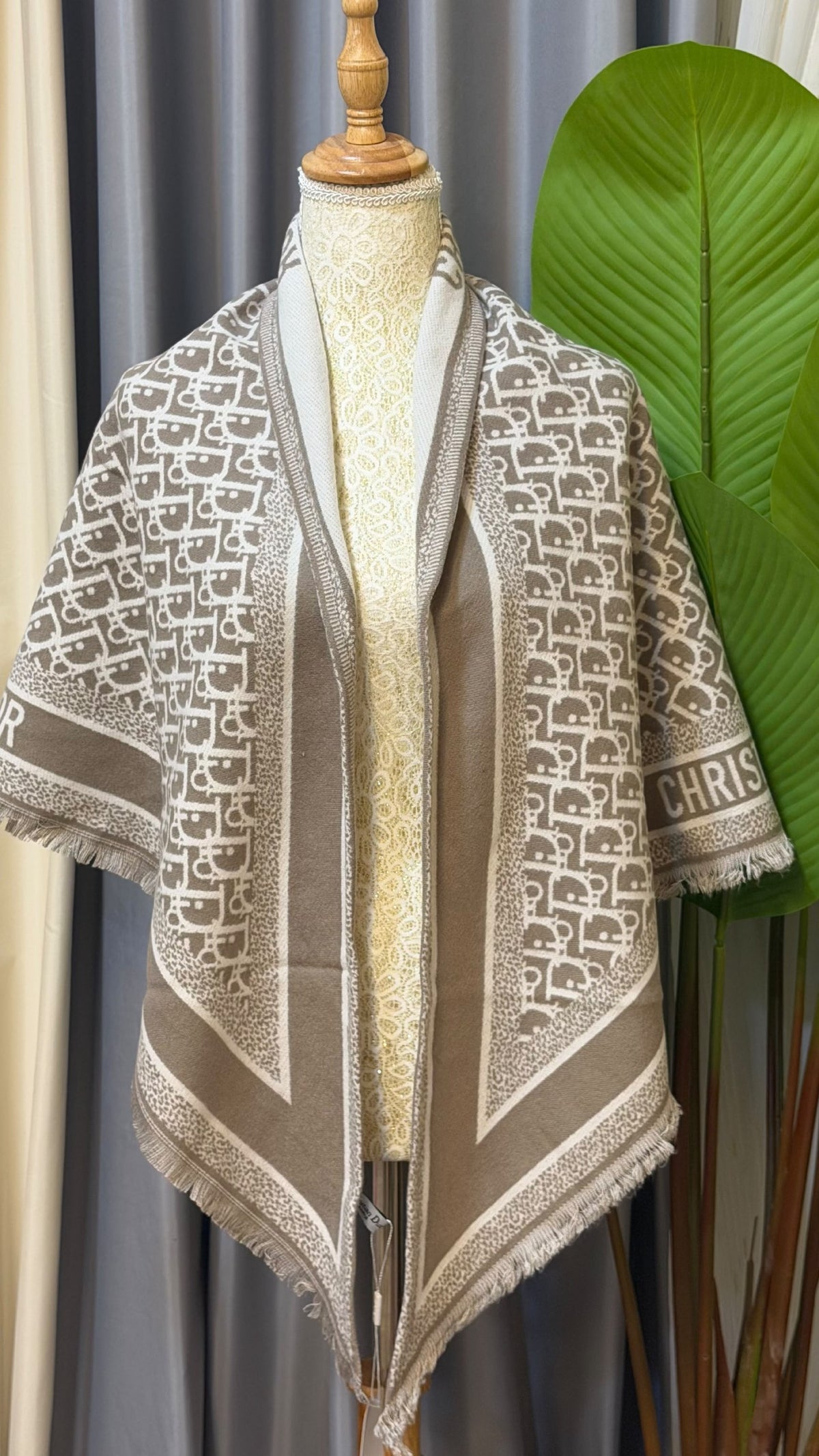 Dior Scarf - Beige Monogram