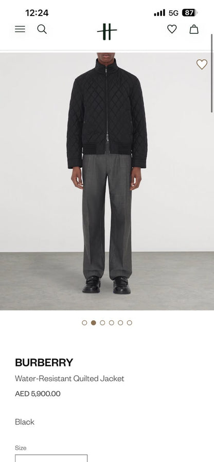 Burberry Quilted Jacket - Black, Beige, White