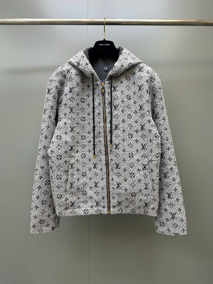 Louis Vuitton Hooded Jacket - Grey Monogram