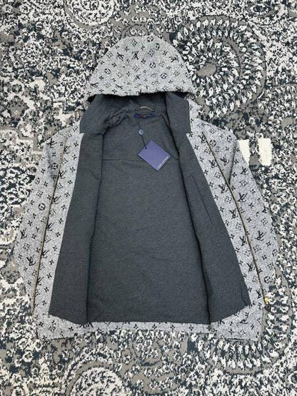 Louis Vuitton Hooded Jacket - Grey Monogram