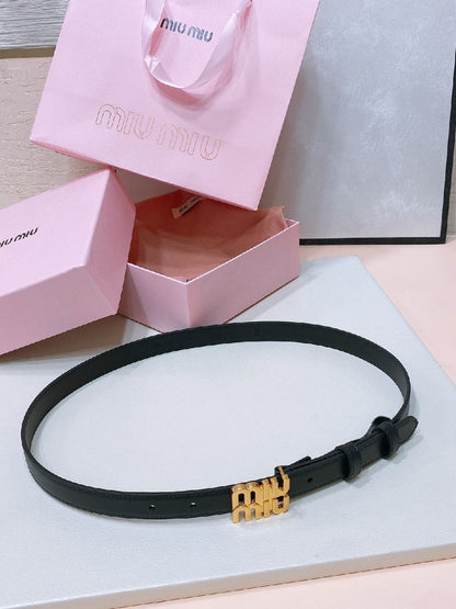 Miu Miu Belt - Black, White, Brown