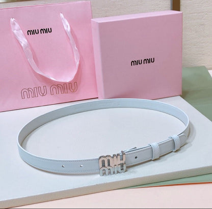 Miu Miu Belt - Black, White, Brown