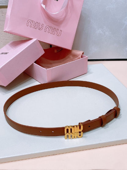 Miu Miu Belt - Black, White, Brown