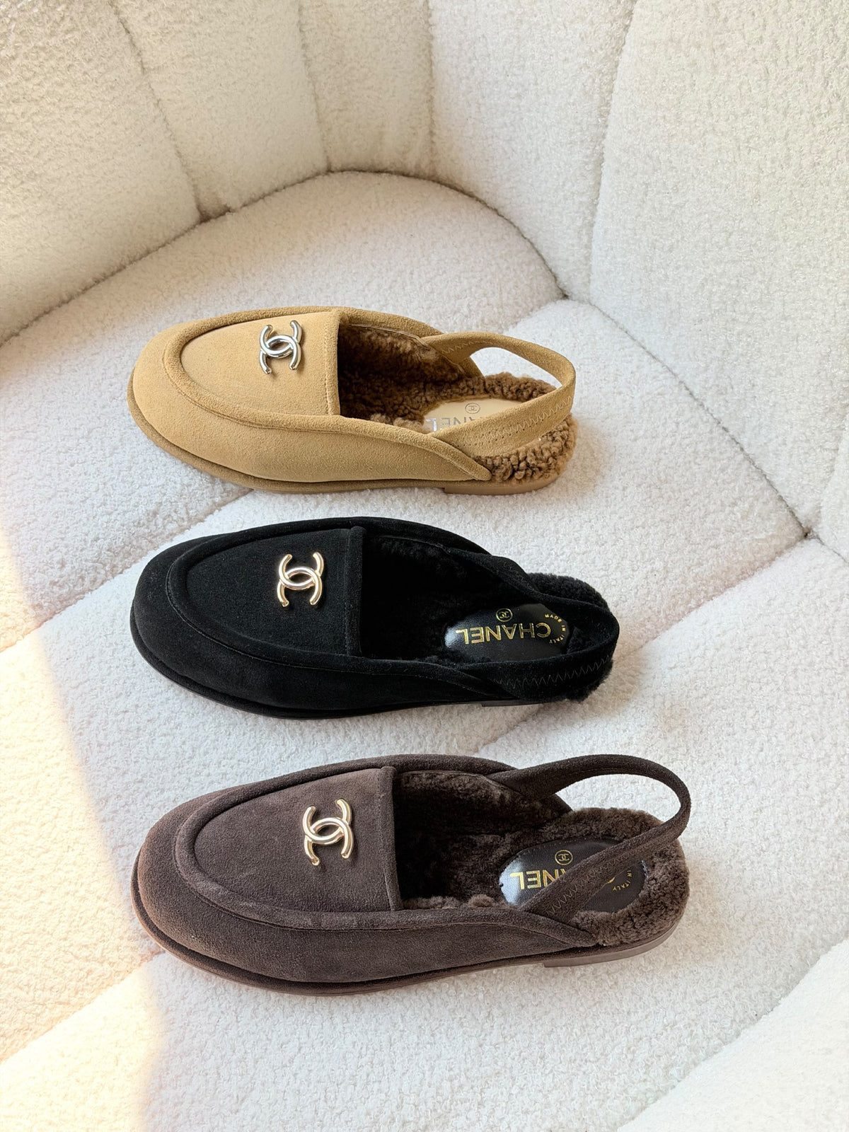 Chanel Mule - Black, Beige, Brown