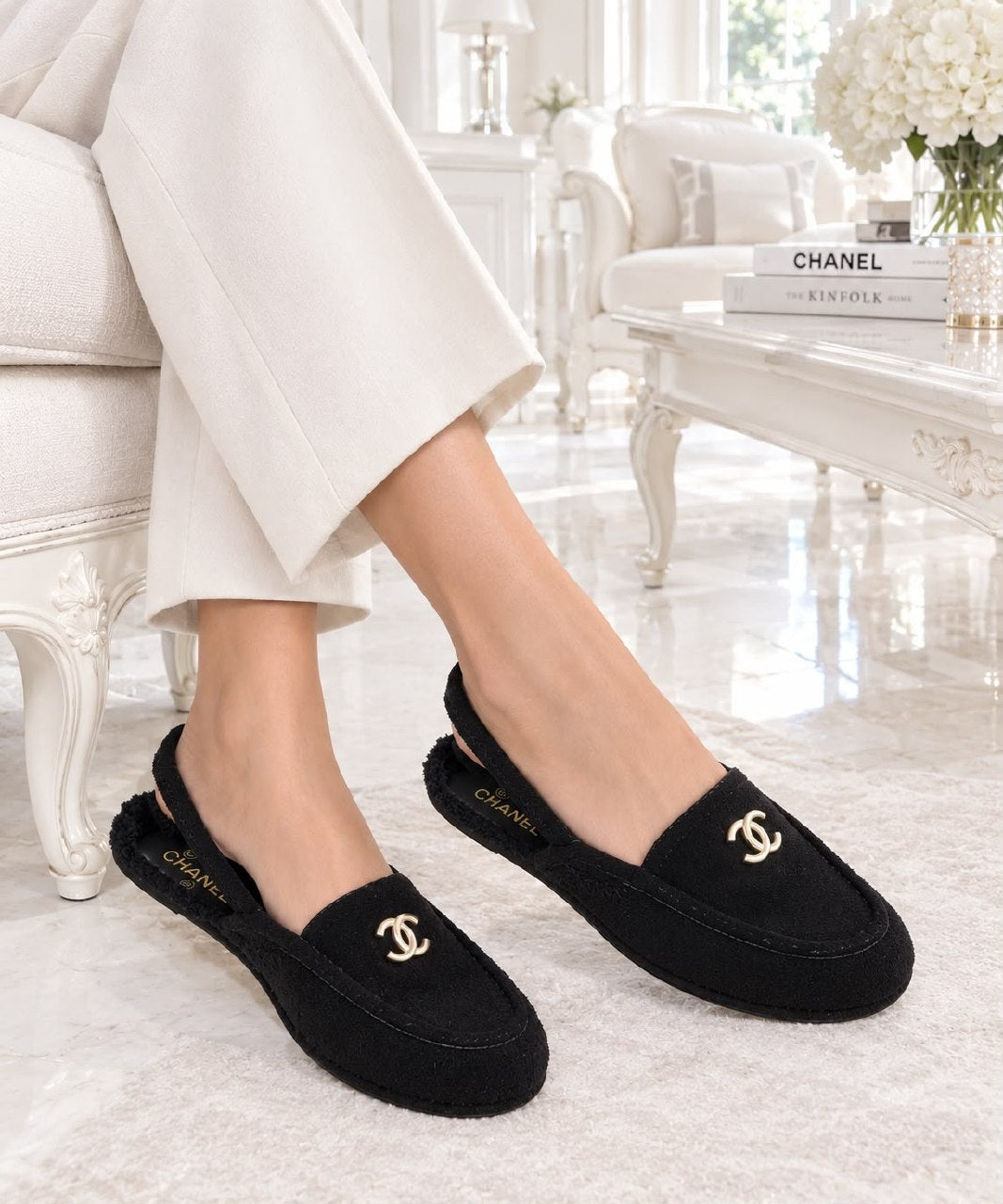 Chanel Mule - Black, Beige, Brown