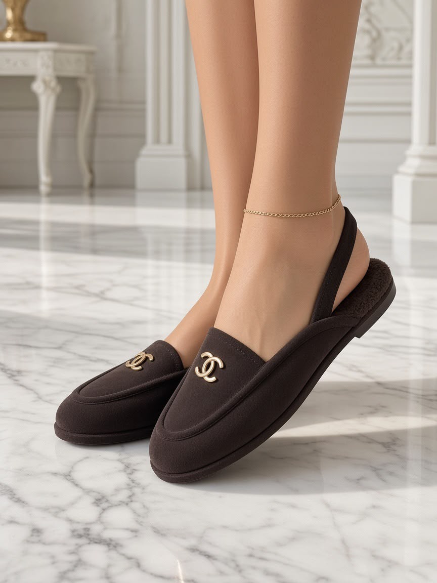 Chanel Mule - Black, Beige, Brown