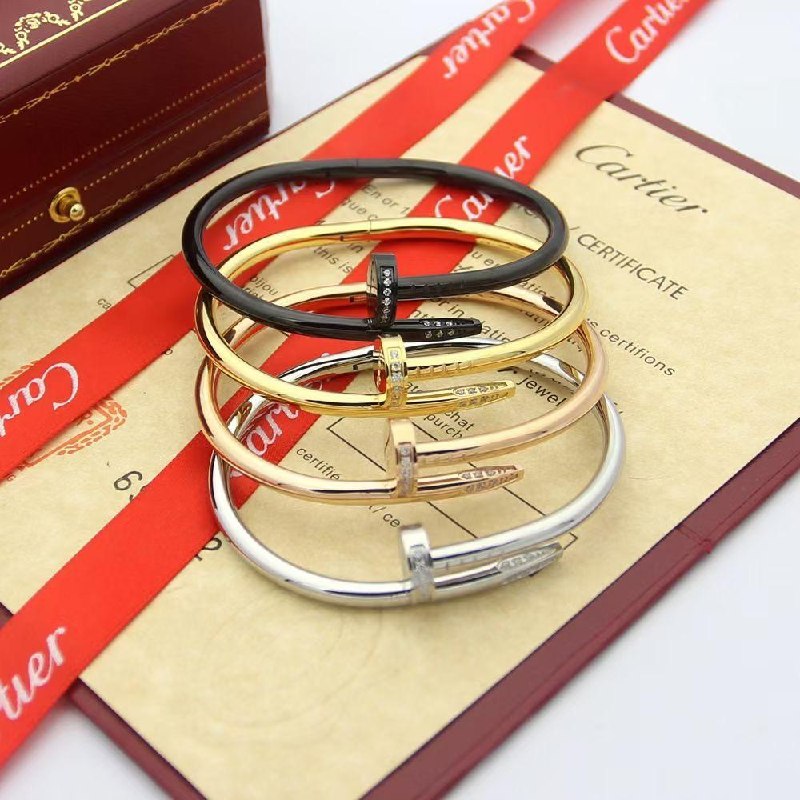Cartier Nail-Head Bracelet - Black, Gold Rose, Gold, Silver