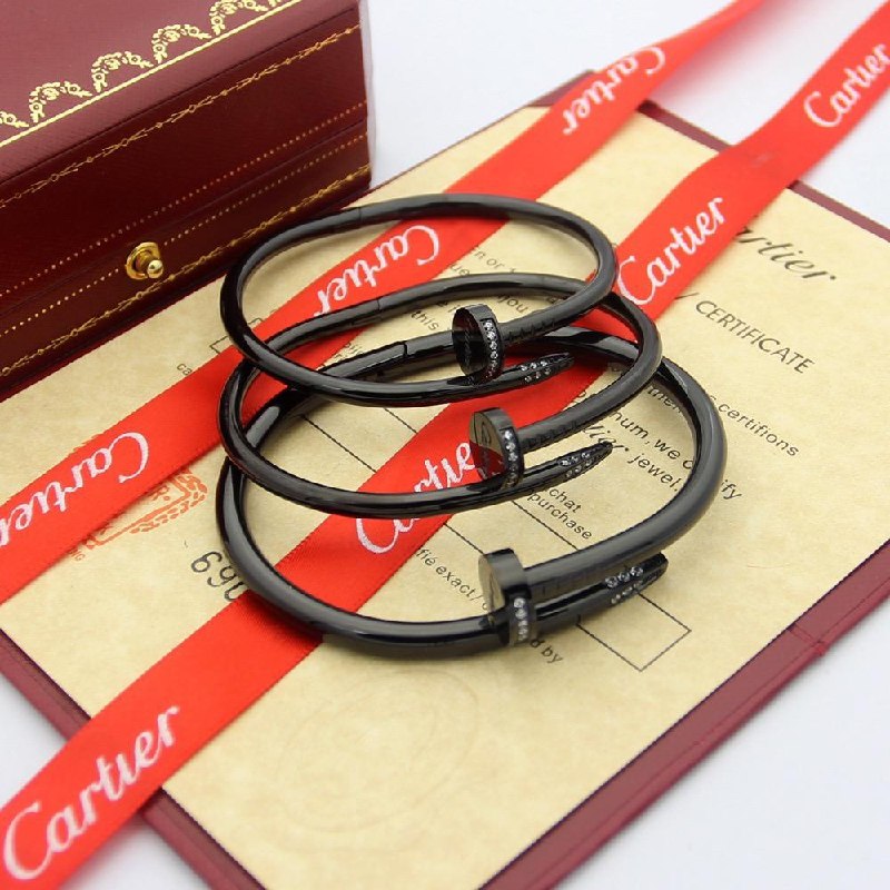 Cartier Nail-Head Bracelet - Black, Gold Rose, Gold, Silver
