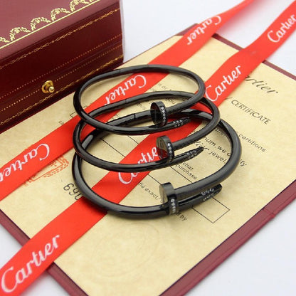 Cartier Nail-Head Bracelet - Black, Gold Rose, Gold, Silver
