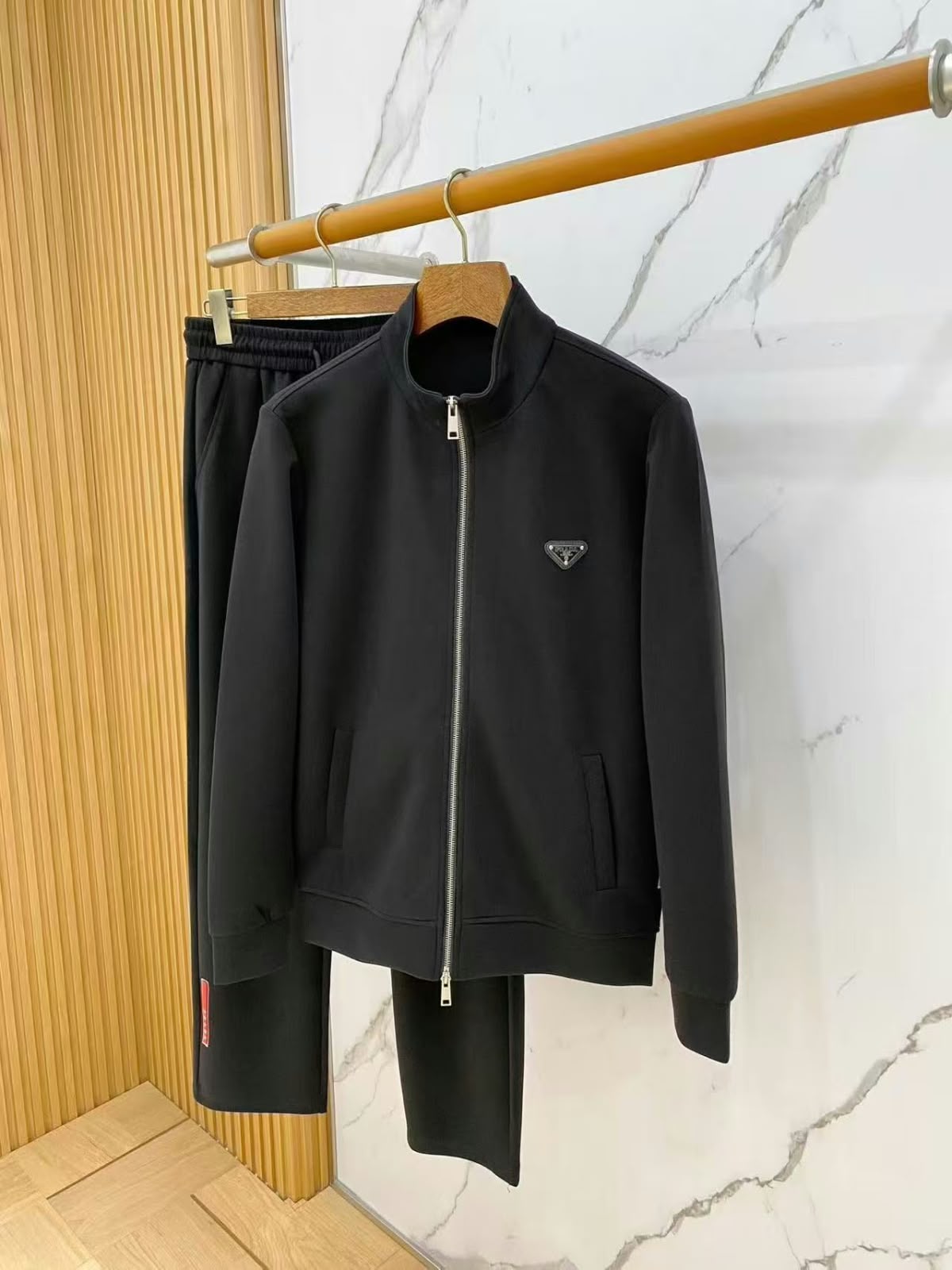 Prada Tracksuit Zip-Up - Black