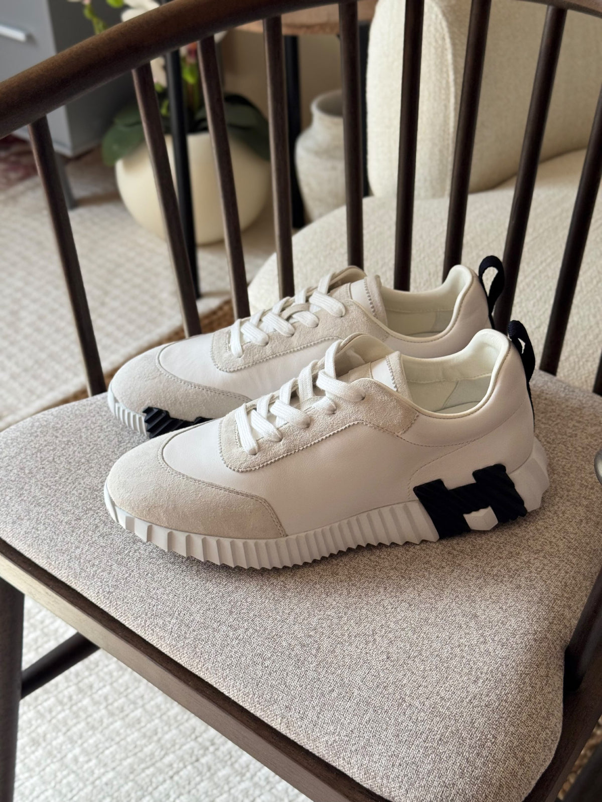 Hermès Bouncing Panel Sneakers - White
