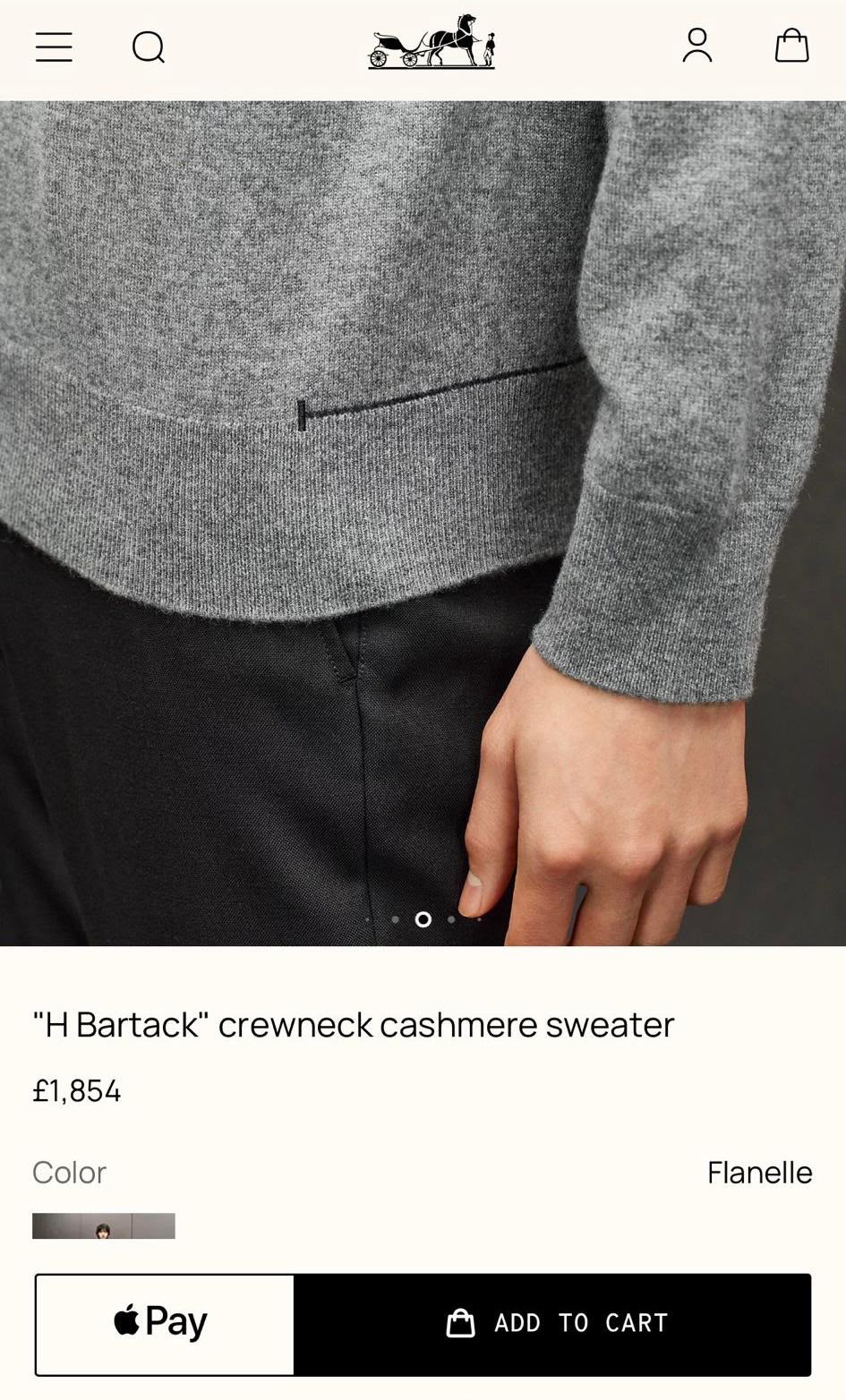 Hermès Sweater - Grey, Beige, Navy