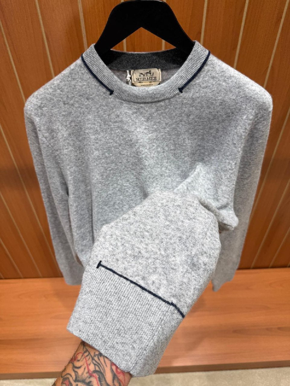 Hermès Sweater - Grey, Beige, Navy