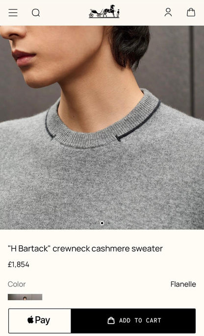Hermès Sweater - Grey, Beige, Navy