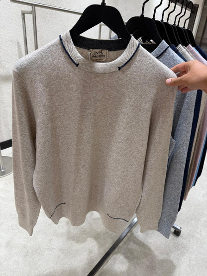 Hermès Sweater - Grey, Beige, Navy