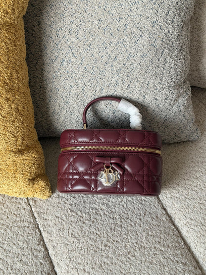 Dior Makeup Bag - Burgundy