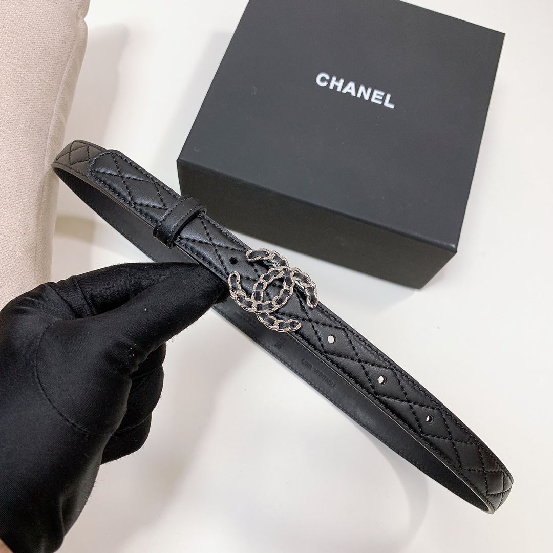 Chanel Quilted Belt - Black