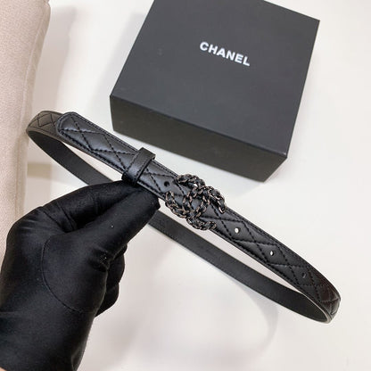 Chanel Quilted Belt - Black