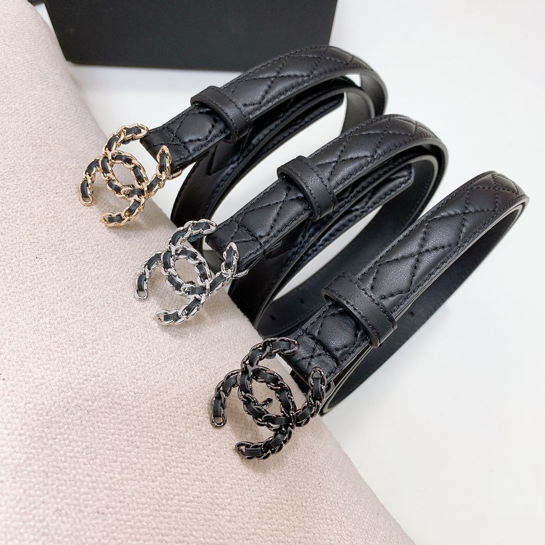 Chanel Quilted Belt - Black
