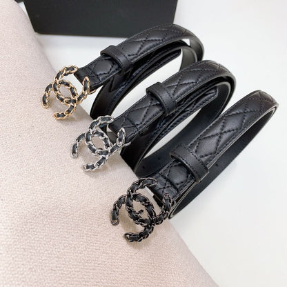 Chanel Quilted Belt - Black