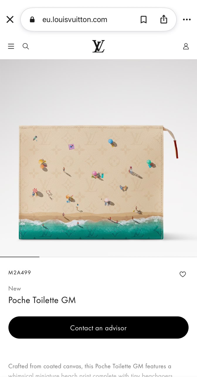 Louis Vuitton Makeup Bag - Beige