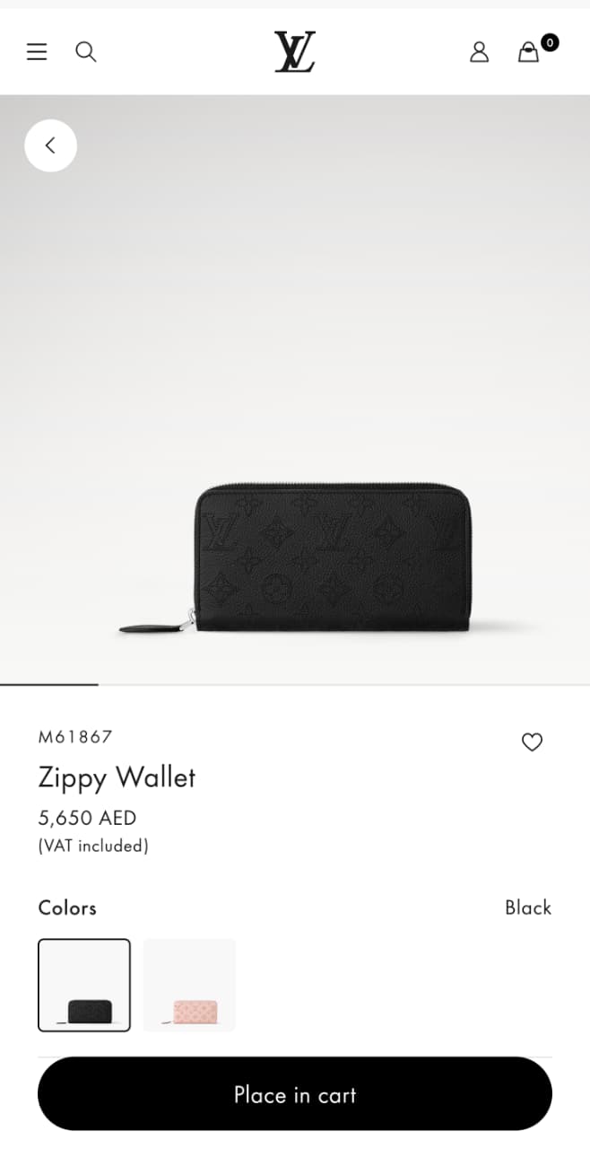 Louis Vuitton Wallet - Black Embossed