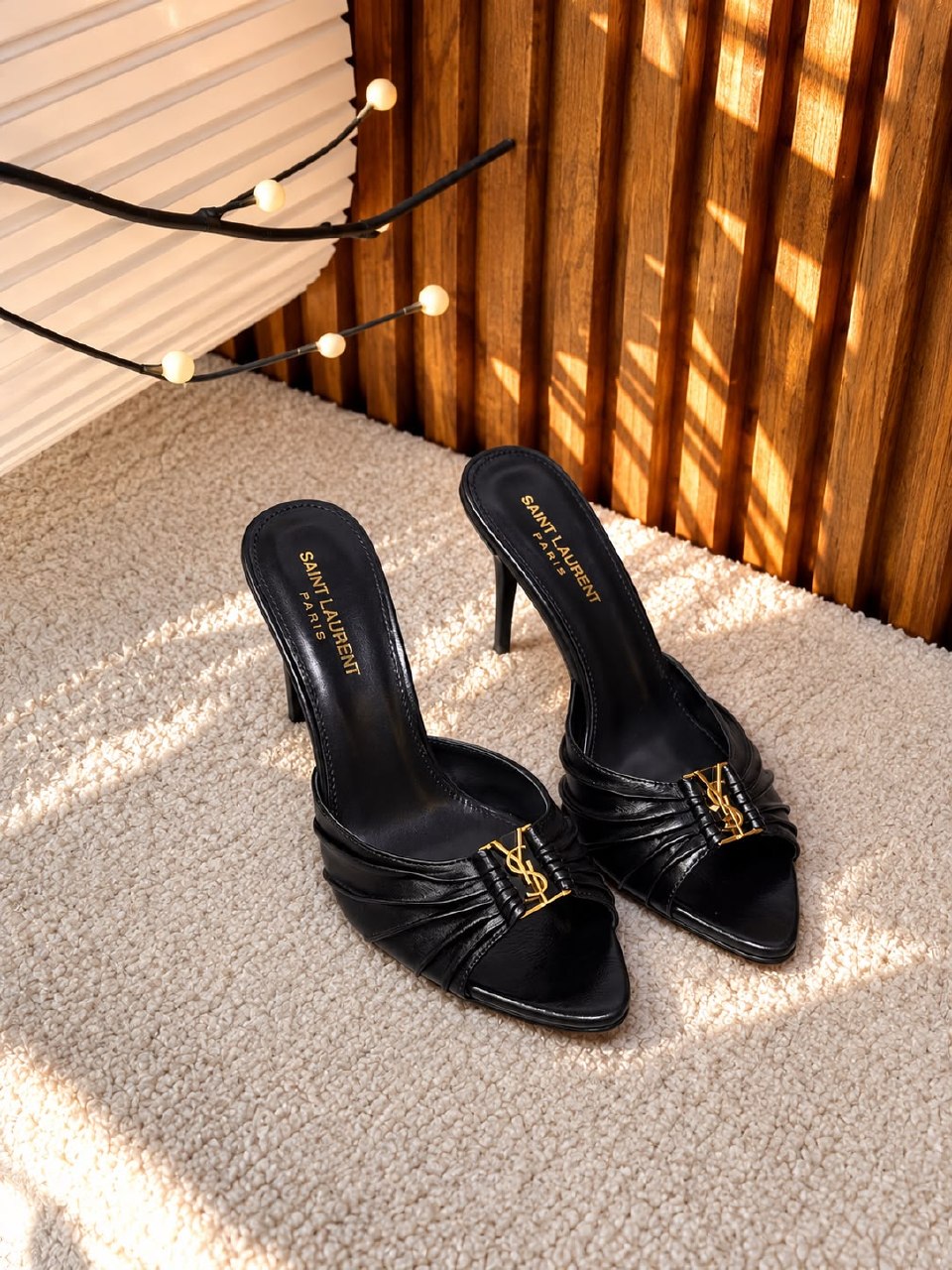 YSL Heels - Black, Brown, Burgundy, Leopard