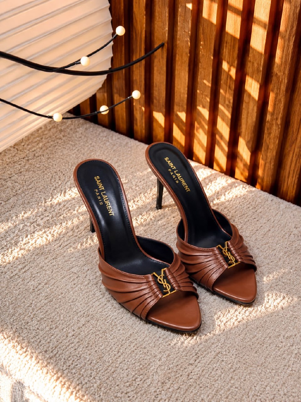 YSL Heels - Black, Brown, Burgundy, Leopard