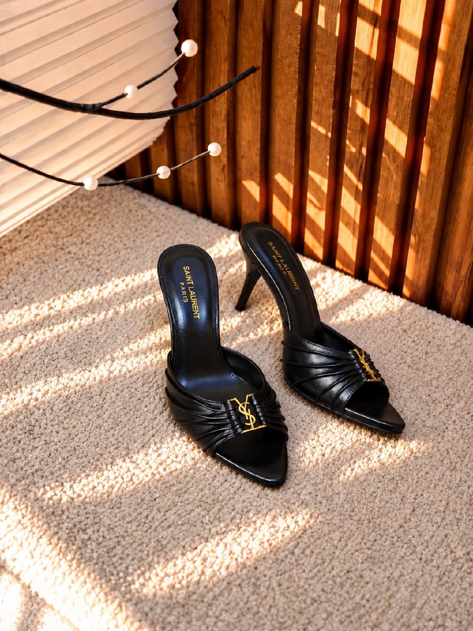 YSL Heels - Black, Brown, Burgundy, Leopard