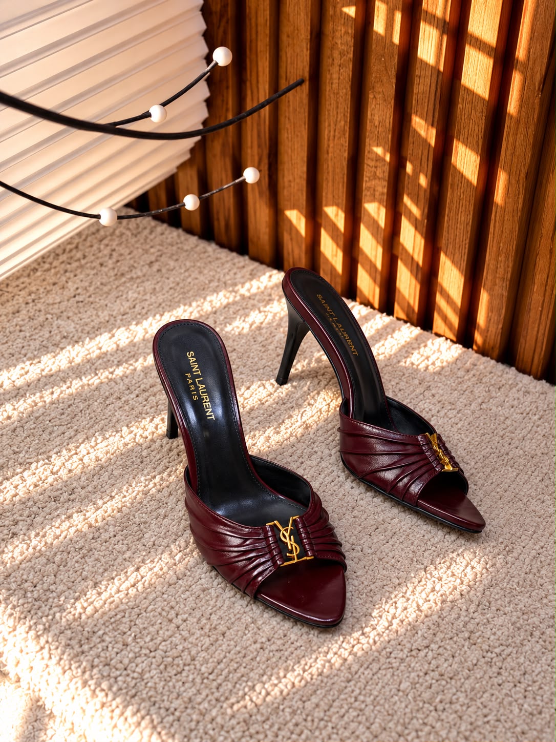 YSL Heels - Black, Brown, Burgundy, Leopard