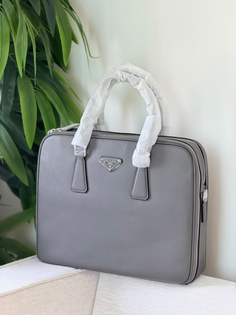 Prada Laptop Bag - Grey