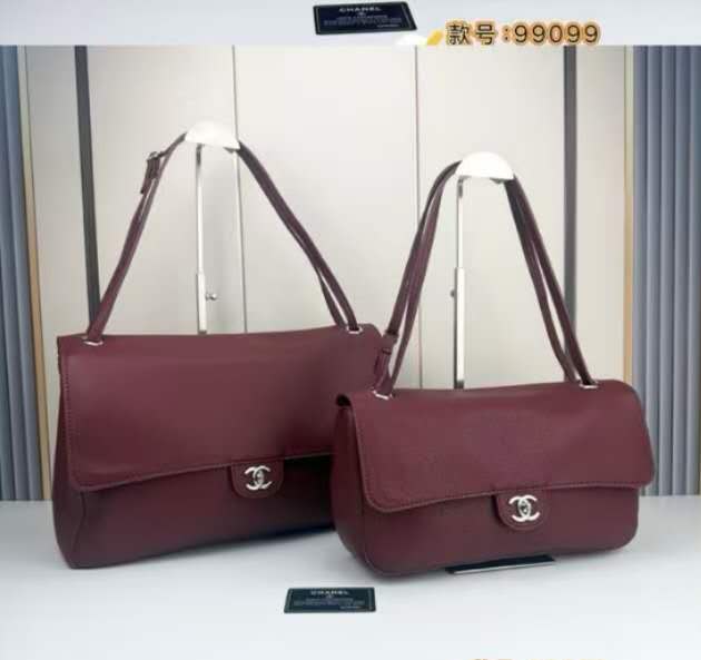 Chanel Shoulder Bag - Burgundy