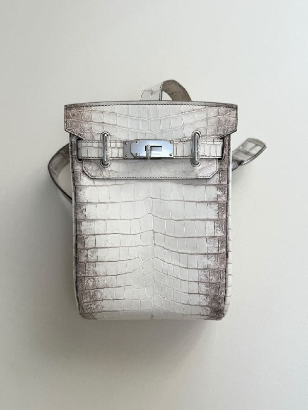 Hermes Crossbody Bag - White Embossed