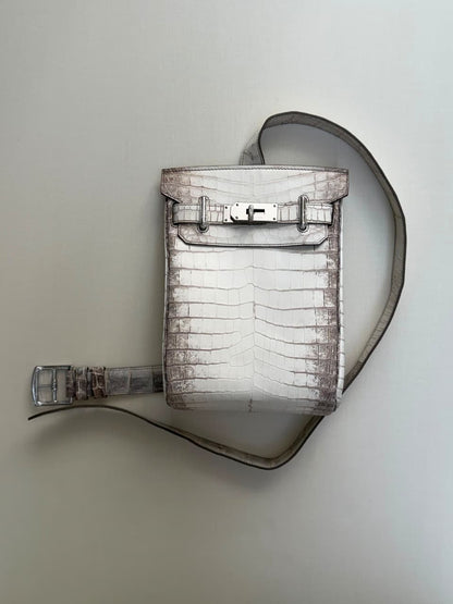 Hermes Crossbody Bag - White Embossed