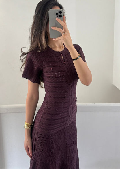 Sandro Dress - Burgundy