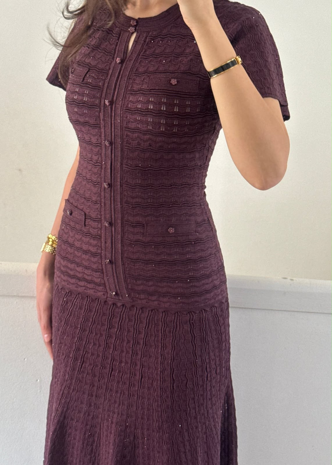 Sandro Dress - Burgundy