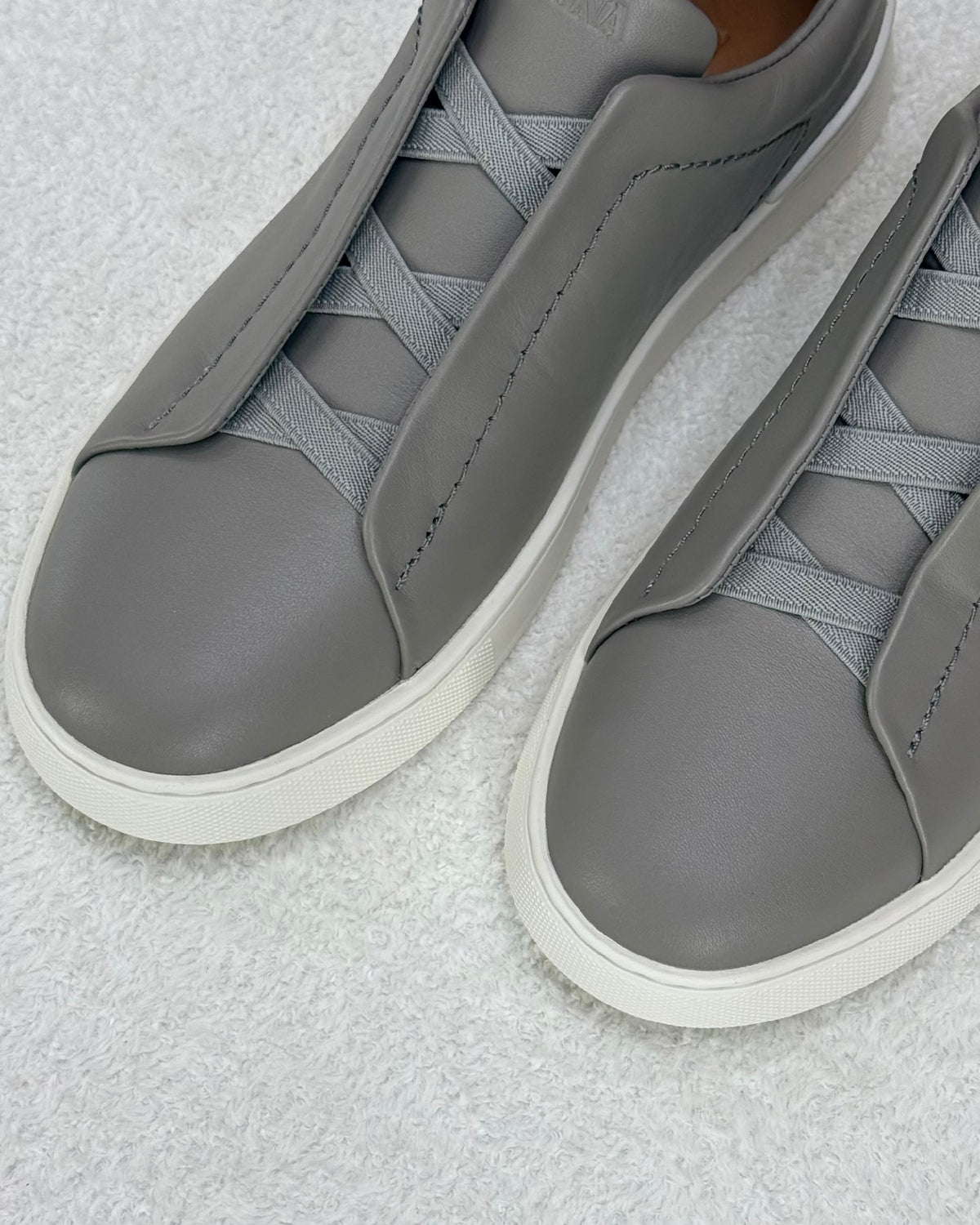 Zegna Triple Stitch Sneakers - Grey