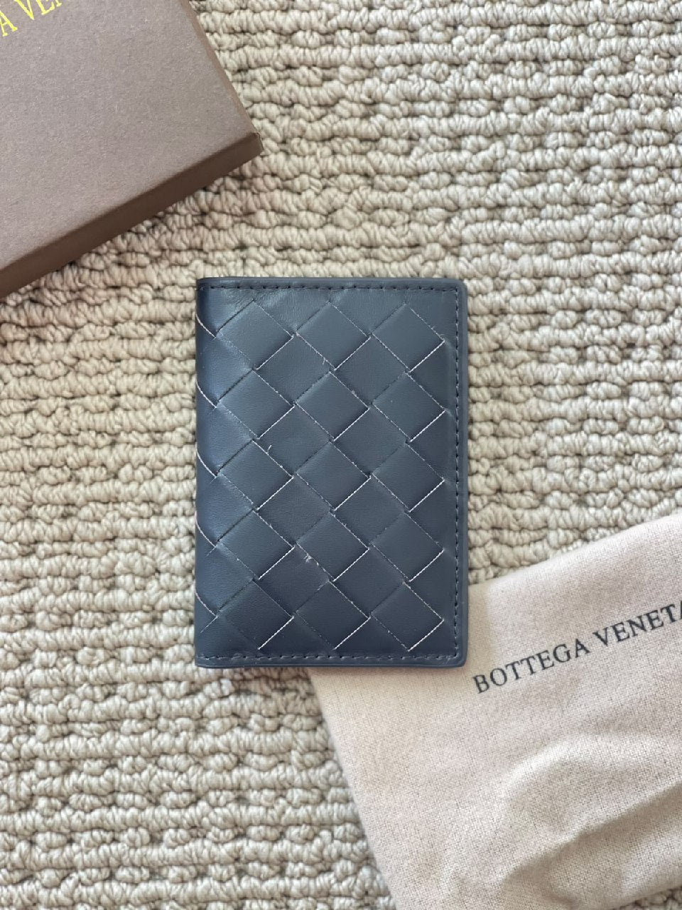 Bottega Veneta Card Holder - Dark Grey, Green, Grey, Navy