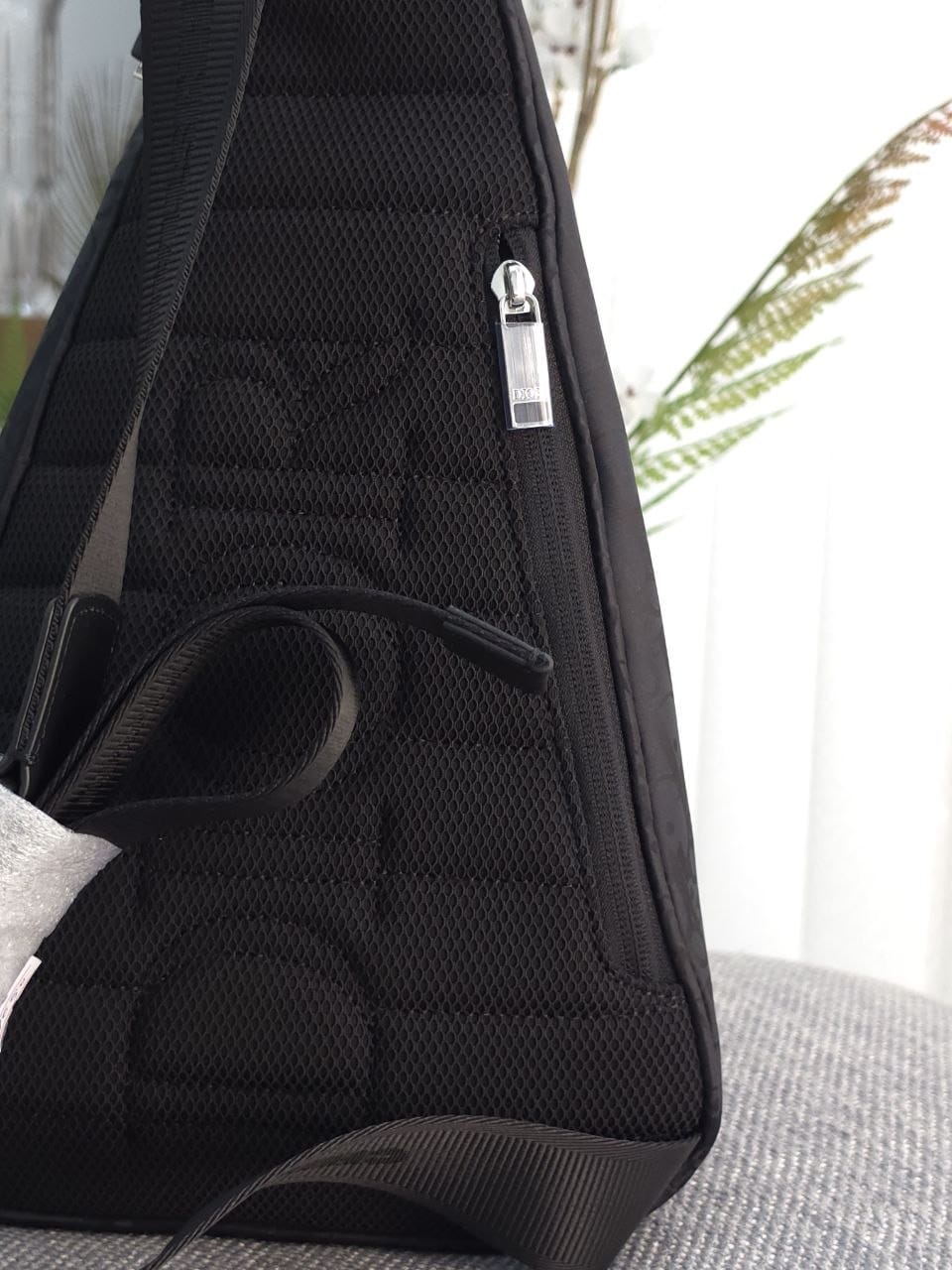 Dior Triangular Sling Bag - Black
