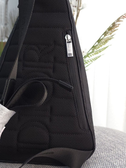 Dior Triangular Sling Bag - Black