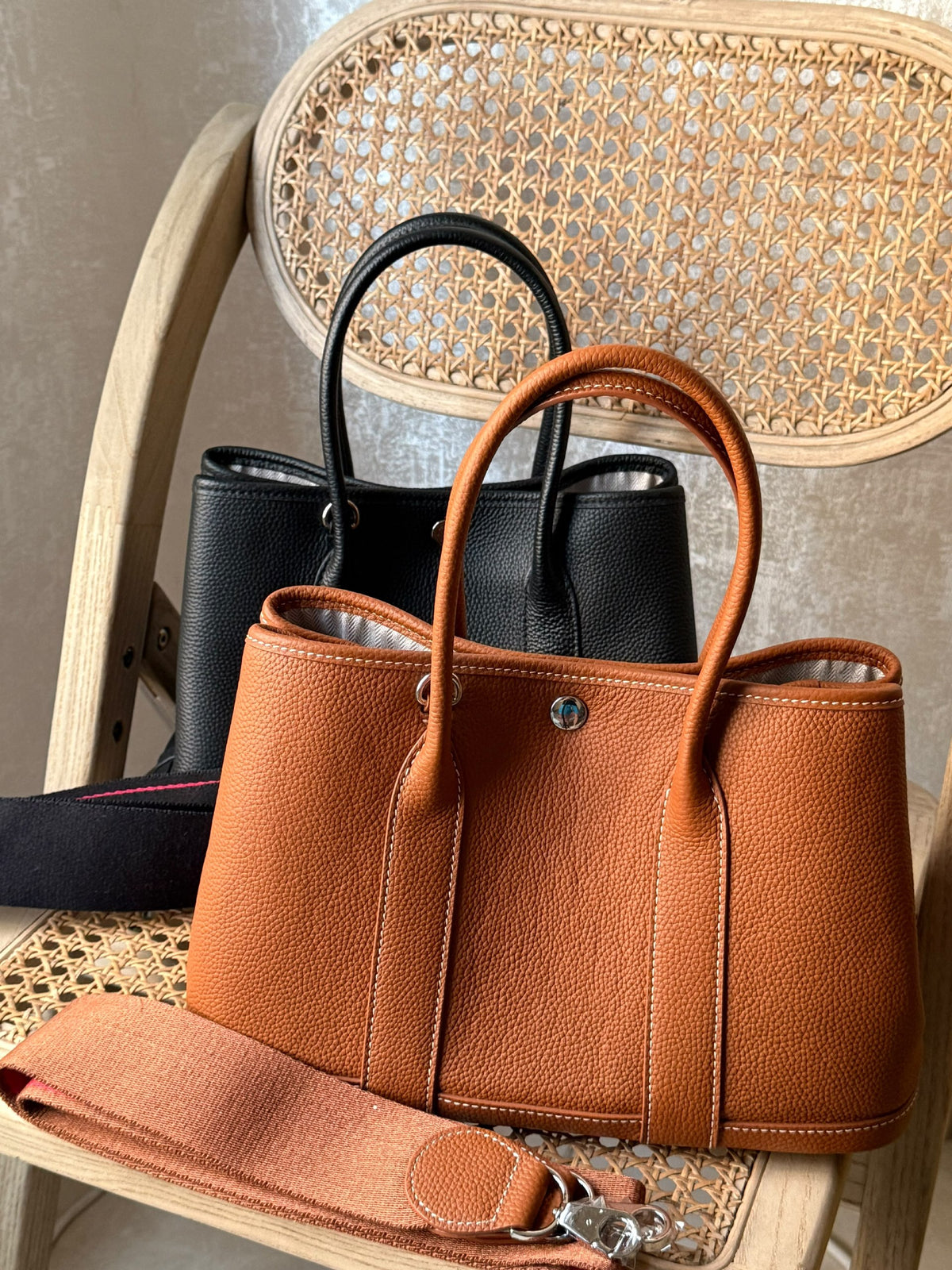 Hermes Tote Bag - Brown, Black