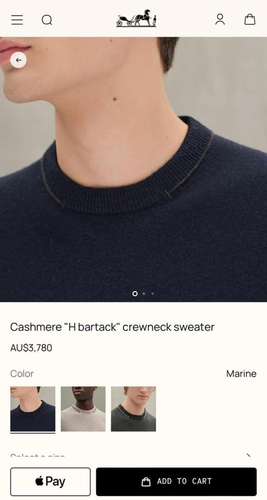 Hermes Sweater - Navy
