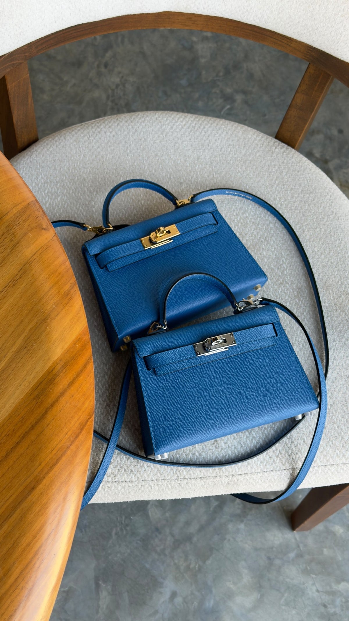 Hermes Mini Kelly Handbag - Blue