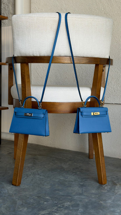 Hermes Mini Kelly Handbag - Blue