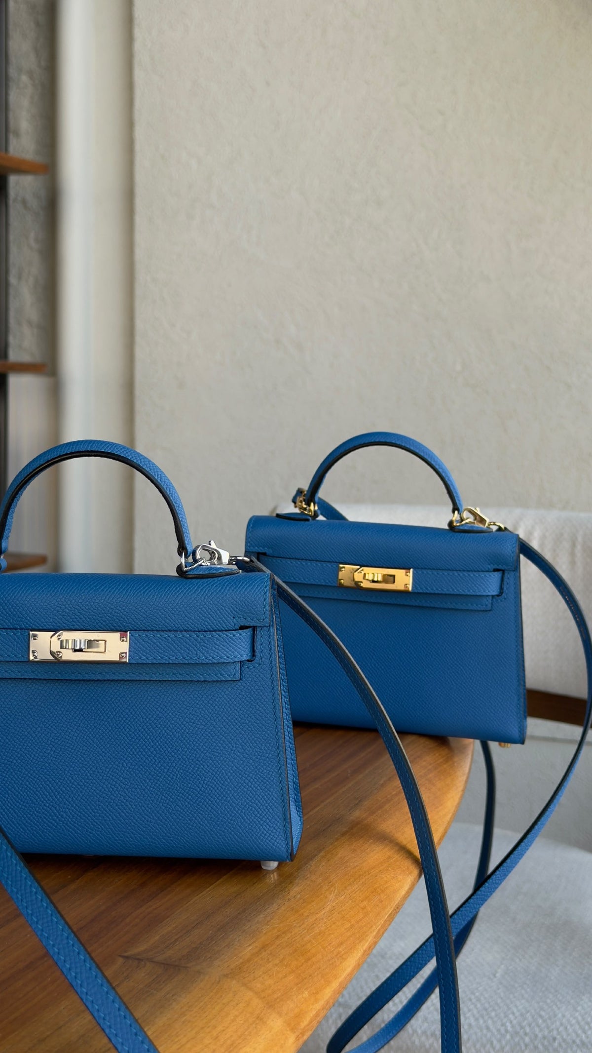 Hermes Mini Kelly Handbag - Blue