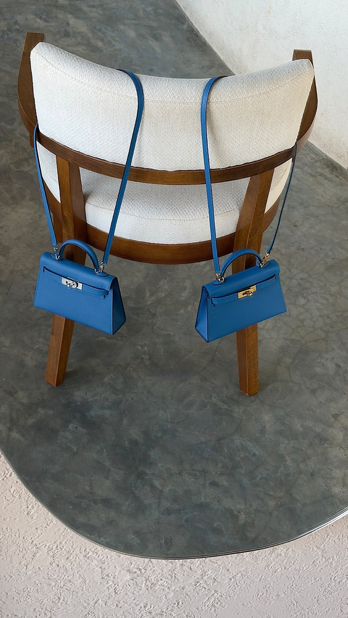 Hermes Mini Kelly Handbag - Blue