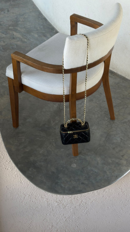 Chanel Vanity Shoulder Bag - Black