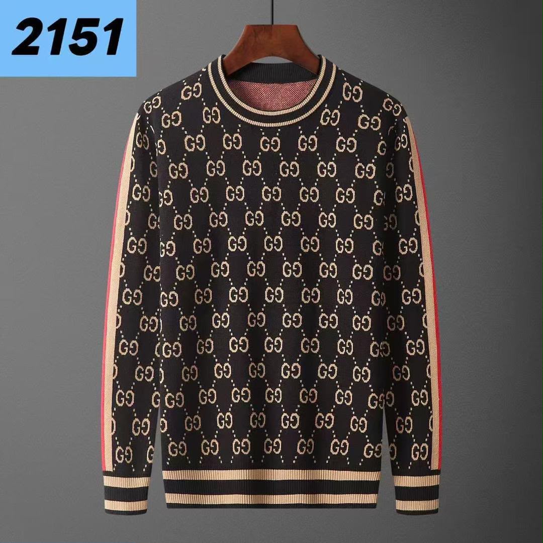 Gucci Sweater Side-Stripe Pattern - Brown